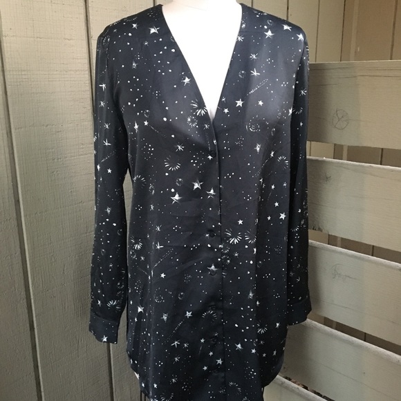 Sam & Lavi Button Up Star Collar Long Sleeve Dress - Picture 4 of 11